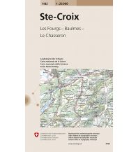 Hiking Maps Switzerland 1182 Ste-Croix Bundesamt für Landestopographie