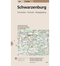 Wanderkarten Schweiz & FL Landeskarte der Schweiz 1186, Schwarzenburg 1:25.000 Bundesamt für Landestopographie