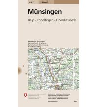 Wanderkarten Landeskarte der Schweiz Münsingen Bundesamt für Landestopographie