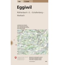 Wanderkarten Schweiz & FL Eggiwil 1:25.000 Bundesamt für Landestopographie