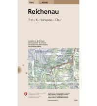 Wanderkarten Schweiz & FL Landeskarte der Schweiz 1195, Reichenau 1:25.000 Bundesamt für Landestopographie