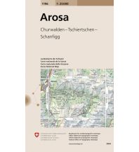 Hiking Maps Switzerland Landeskarte der Schweiz 1196, Arosa 1:25.000 Bundesamt für Landestopographie