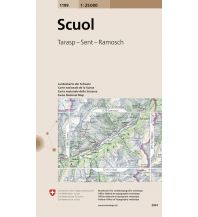 Hiking Maps Switzerland Landeskarte der Schweiz 1199, Scuol 1:25.000 Bundesamt für Landestopographie