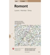 Hiking Maps Switzerland Landeskarte der Schweiz 1204, Romont 1:25.000 Bundesamt für Landestopographie