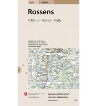 Hiking Maps Switzerland Landeskarte der Schweiz Rossens Bundesamt für Landestopographie