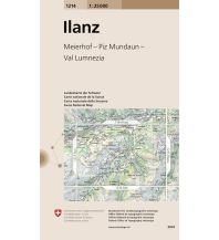 Hiking Maps Switzerland Landeskarte der Schweiz 1214, Ilanz 1:25.000 Bundesamt für Landestopographie