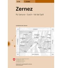 Wanderkarten Schweiz & FL Landeskarte der Schweiz 1218, Zernez 1:25.000 Bundesamt für Landestopographie