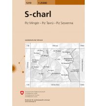 Wanderkarten Südtirol & Dolomiten Landeskarte der Schweiz 1219, S-charl 1:25.000 Bundesamt für Landestopographie