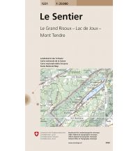 Wanderkarten Schweiz & FL Landeskarte der Schweiz 1221, Le Sentier 1:25.000 Bundesamt für Landestopographie
