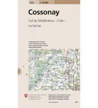 Wanderkarten Schweiz & FL 1222 Cossonay Bundesamt für Landestopographie