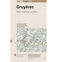 Wanderkarten Landeskarte der Schweiz Gruyères Bundesamt für Landestopographie