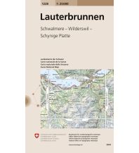 Wanderkarten Schweiz & FL Landeskarte der Schweiz 1228, Lauterbrunnen 1:25.000 Bundesamt für Landestopographie