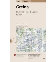Wanderkarten Schweiz & FL Landeskarte der Schweiz 1233, Greina 1:25.000 Bundesamt für Landestopographie