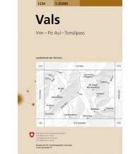 Wanderkarten Schweiz & FL Landeskarte der Schweiz 1234, Vals 1:25.000 Bundesamt für Landestopographie