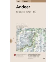 Wanderkarten Schweiz & FL Landeskarte der Schweiz 1235, Andeer 1:25.000 Bundesamt für Landestopographie