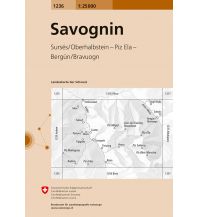 Wanderkarten Schweiz & FL Landeskarte der Schweiz 1236, Savognin 1:25.000 Bundesamt für Landestopographie