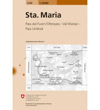 Wanderkarten Schweiz & FL Landeskarte der Schweiz 1239, Santa Maria 1:25.000 Bundesamt für Landestopographie