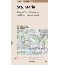 Wanderkarten Schweiz & FL Landeskarte der Schweiz 1239, Santa Maria 1:25.000 Bundesamt für Landestopographie