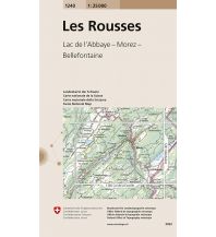 Wanderkarten Schweiz & FL Landeskarte der Schweiz 1240, Les Rousses 1:25.000 Bundesamt für Landestopographie