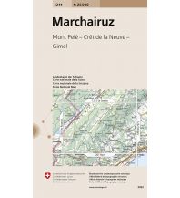 Wanderkarten Schweiz & FL Landeskarte der Schweiz 1241, Marchairuz 1:25.000 Bundesamt für Landestopographie