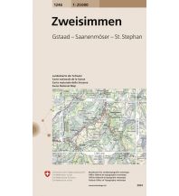 Wanderkarten Schweiz & FL Landeskarte der Schweiz 1246, Zweisimmen 1:25.000 Bundesamt für Landestopographie