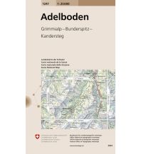 Wanderkarten Schweiz & FL Landeskarte der Schweiz 1247, Adelboden 1:25.000 Bundesamt für Landestopographie
