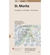 Wanderkarten Schweiz & FL Landeskarte der Schweiz 1257, St. Moritz 1:25.000 Bundesamt für Landestopographie