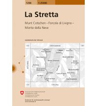 Hiking Maps Switzerland Landeskarte der Schweiz 1258, La Stretta 1:25.000 Bundesamt für Landestopographie