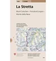 Wanderkarten Schweiz & FL Landeskarte der Schweiz 1258, La Stretta 1:25.000 Bundesamt für Landestopographie