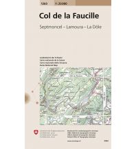 Wanderkarten Schweiz & FL Landeskarte der Schweiz 1260, Col de la Faucille 1:25.000 Bundesamt für Landestopographie
