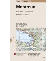 Hiking Maps Switzerland Landeskarte der Schweiz 1264, Montreux 1:25.000 Bundesamt für Landestopographie