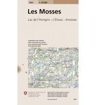 Wanderkarten Schweiz & FL Landeskarte der Schweiz 1265, Les Mosses 1:25.000 Bundesamt für Landestopographie