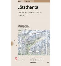 Wanderkarten Schweiz & FL Landeskarte der Schweiz 1268, Lötschental 1:25.000 Bundesamt für Landestopographie