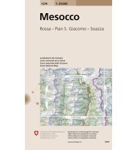Hiking Maps Switzerland Landeskarte der Schweiz 1274, Mesocco/Misox 1:25.000 Bundesamt für Landestopographie