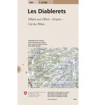 Wanderkarten Schweiz & FL Landeskarte der Schweiz 1285, Les Diablerets 1:25.000 Bundesamt für Landestopographie
