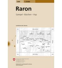 Hiking Maps Switzerland Landeskarte der Schweiz 1288, Raron 1:25.000 Bundesamt für Landestopographie