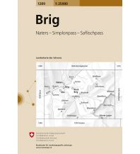 Wanderkarten Schweiz & FL Landeskarte der Schweiz 1289, Brig 1:25.000 Bundesamt für Landestopographie