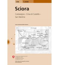 Wanderkarten Schweiz & FL Landeskarte der Schweiz 1296, Sciora (Bergell) 1:25.000 Bundesamt für Landestopographie