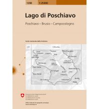 Hiking Maps Switzerland Landeskarte der Schweiz 1298, Lago di Poschiavo 1:25.000 Bundesamt für Landestopographie