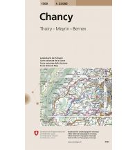 Hiking Maps Switzerland Landeskarte der Schweiz 1300, Chancy 1:25.000 Bundesamt für Landestopographie