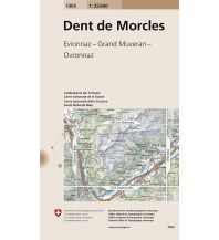 Wanderkarten Schweiz & FL Landeskarte der Schweiz 1305, Dent de Morcles 1:25.000 Bundesamt für Landestopographie