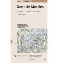 Hiking Maps Switzerland Landeskarte der Schweiz 1305, Dent de Morcles 1:25.000 Bundesamt für Landestopographie