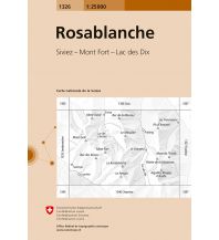 Wanderkarten Schweiz & FL Landeskarte der Schweiz 1326, Rosablanche 1:25.000 Bundesamt für Landestopographie