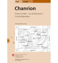 Wanderkarten Schweiz & FL Landeskarte der Schweiz 1346, Chanrion 1:25.000 Bundesamt für Landestopographie