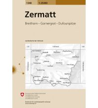 Wanderkarten Schweiz & FL Landeskarte der Schweiz 1348, Zermatt 1:25.000 Bundesamt für Landestopographie