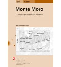 Hiking Maps Switzerland Landeskarte der Schweiz 1349, Monte Moro 1:25.000 Bundesamt für Landestopographie