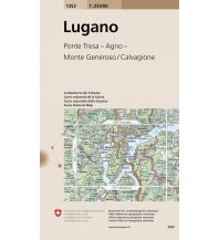Hiking Maps Switzerland Landeskarte der Schweiz 1353, Lugano 1:25.000 Bundesamt für Landestopographie
