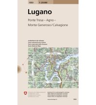 Wanderkarten Schweiz & FL Landeskarte der Schweiz 1353, Lugano 1:25.000 Bundesamt für Landestopographie