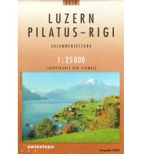 Wanderkarten Schweiz & FL Landeskarte der Schweiz 2510, Luzern, Pilatus, Rigi 1:25.000 Bundesamt für Landestopographie