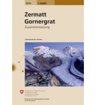 Wanderkarten Schweiz & FL Landeskarte der Schweiz 2515, Zermatt, Gornergrat 1:25.000 Bundesamt für Landestopographie
